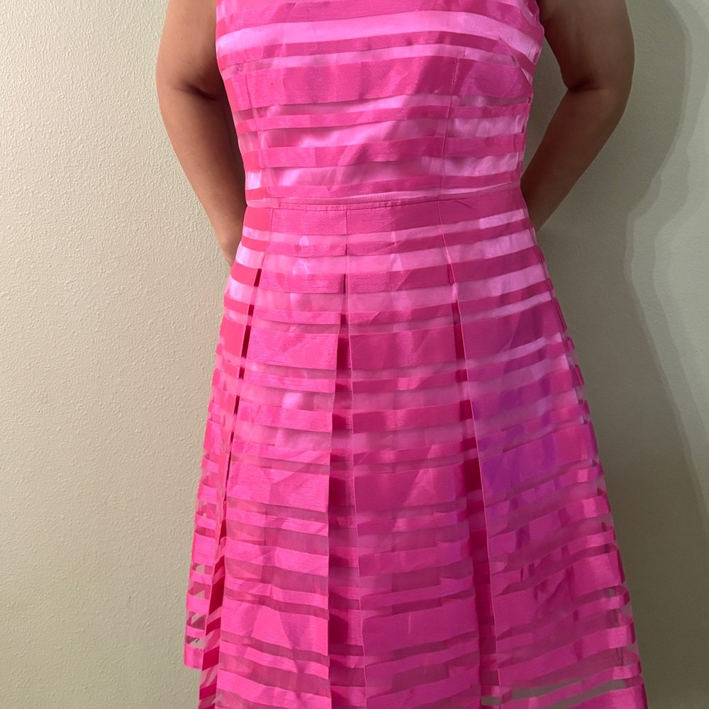 Tahari Vibrant Pink Dress
